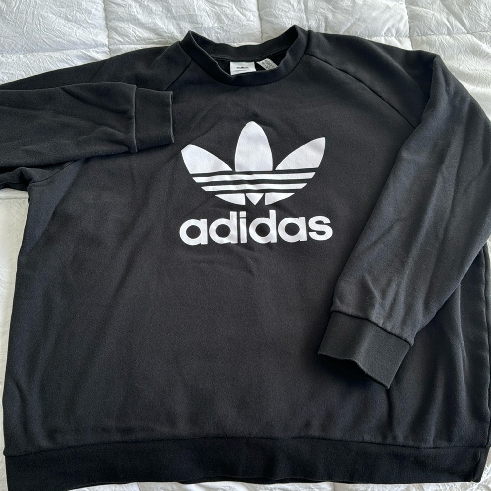 Adidas Black Crewneck Sweatshirt